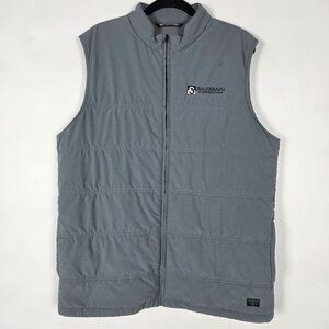 Travis Mathew Cold Bay Lightweight Puffer Mens XL Sleeveless Gray Full Zip Vest